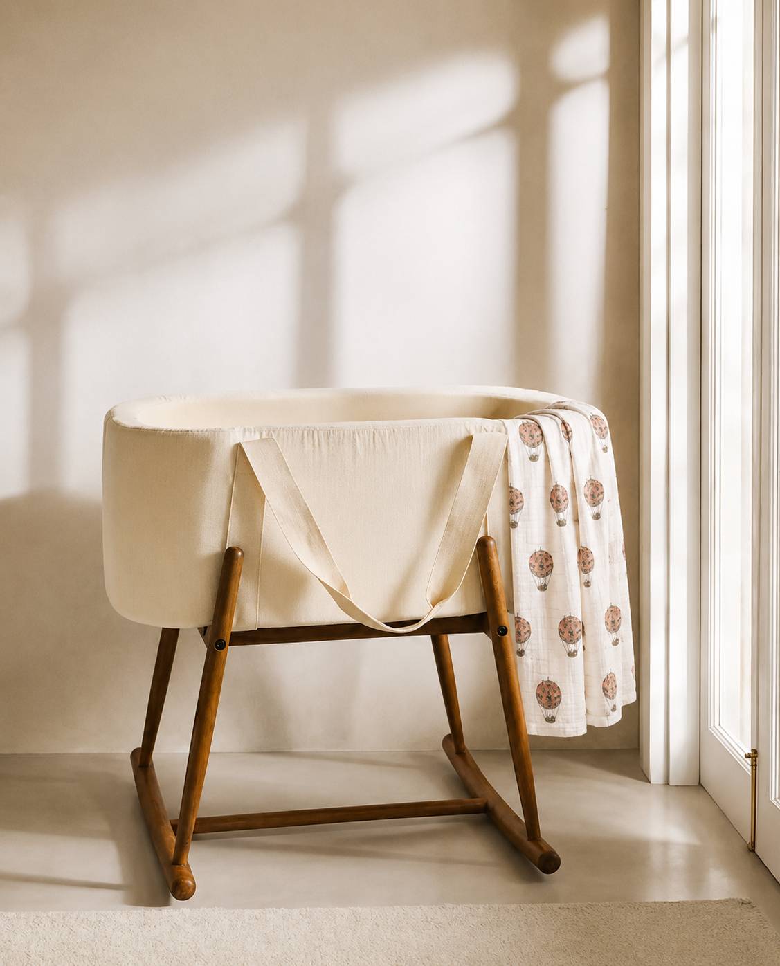 Rosè Skies Swaddle Blanket