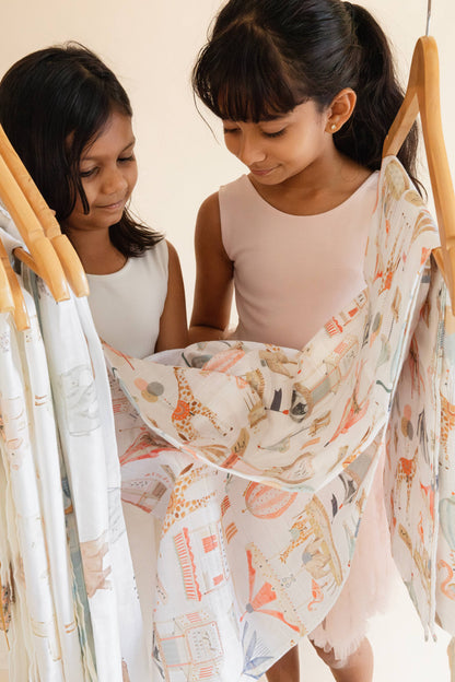 Petite Foire Swaddle Blanket