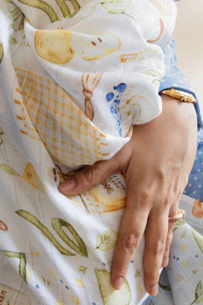 Grandmaa’s Barn Swaddle Blanket