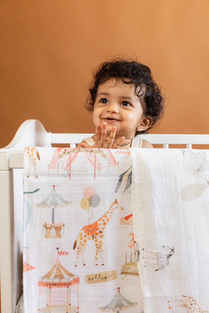 Petite Foire Swaddle Blanket