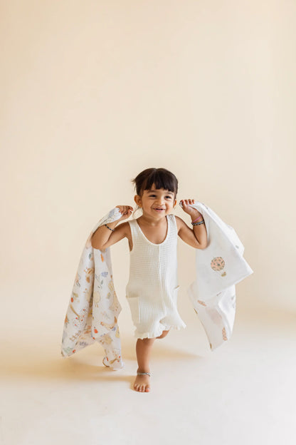 Rosè Skies Swaddle Blanket