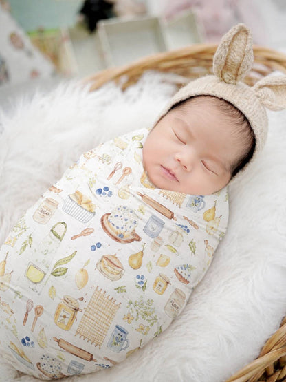 Grandmaa’s Barn Swaddle Blanket