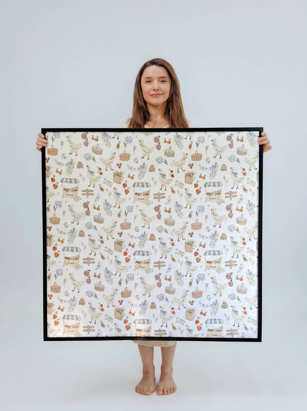 Farmers' Market Swaddle Blanket