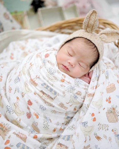 Farm Fresh Swaddle Blanket