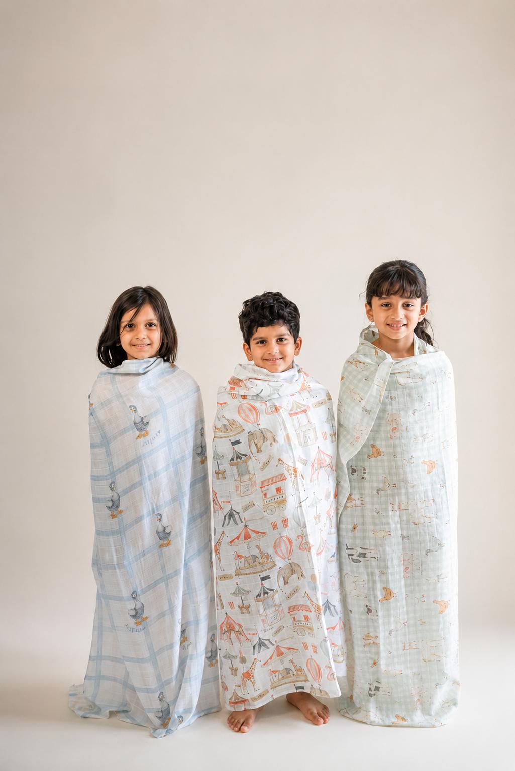 Petite Foire Swaddle Blanket