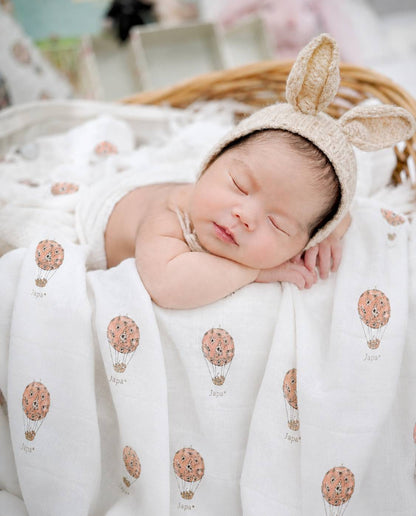 Rosè Skies Swaddle Blanket
