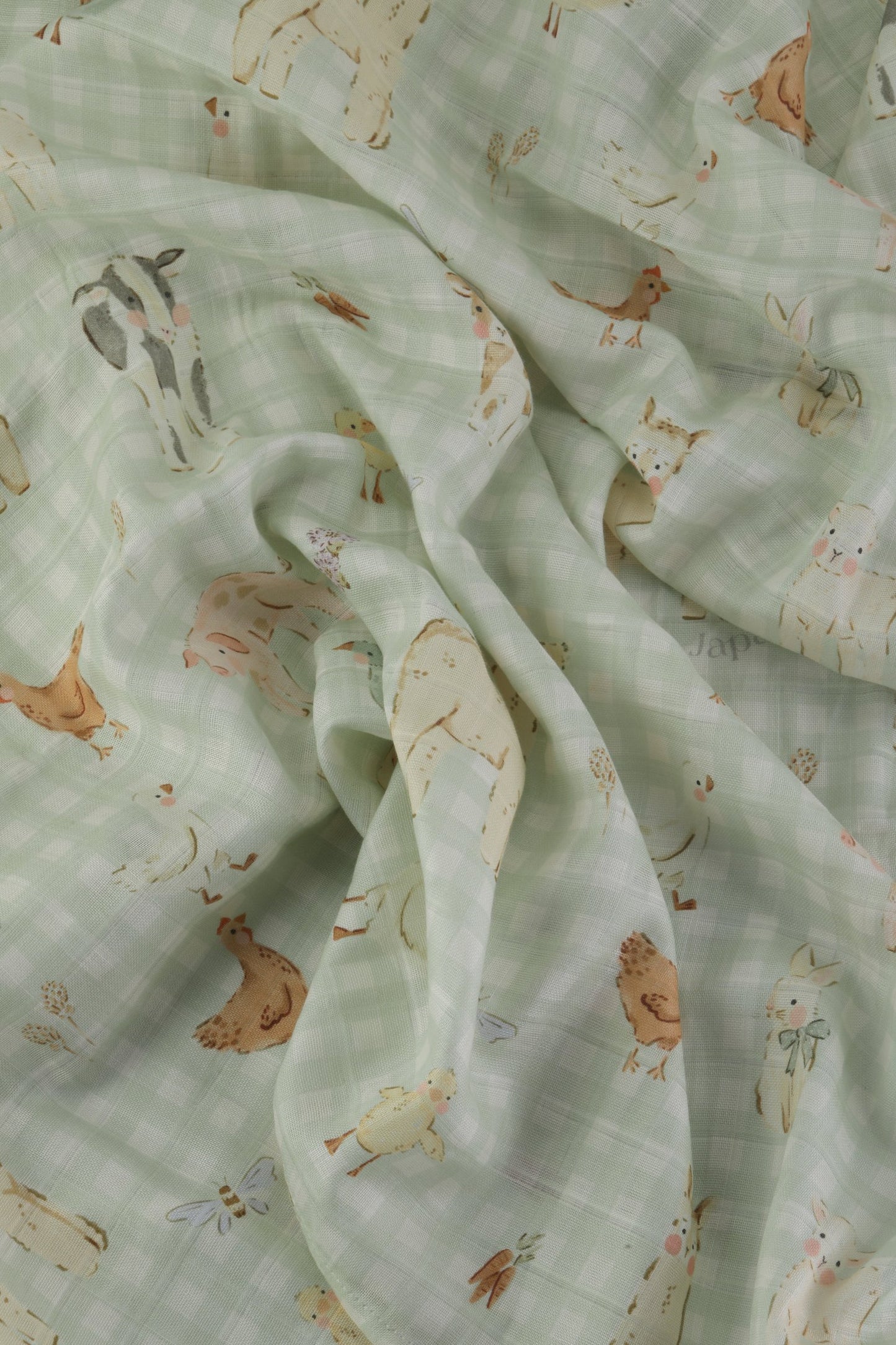 Countryside Gingham Swaddle Blanket