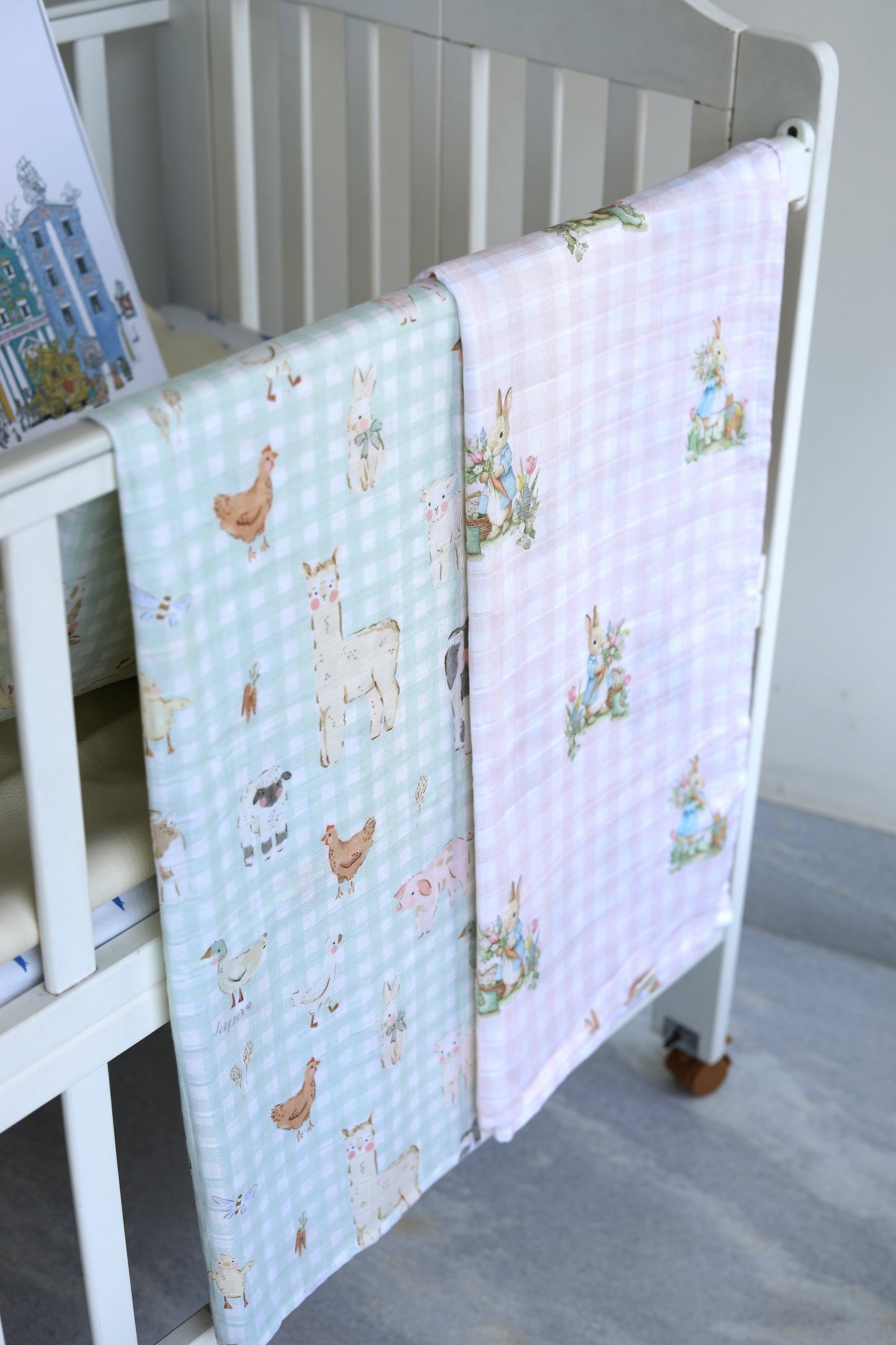 Countryside Gingham Swaddle Blanket