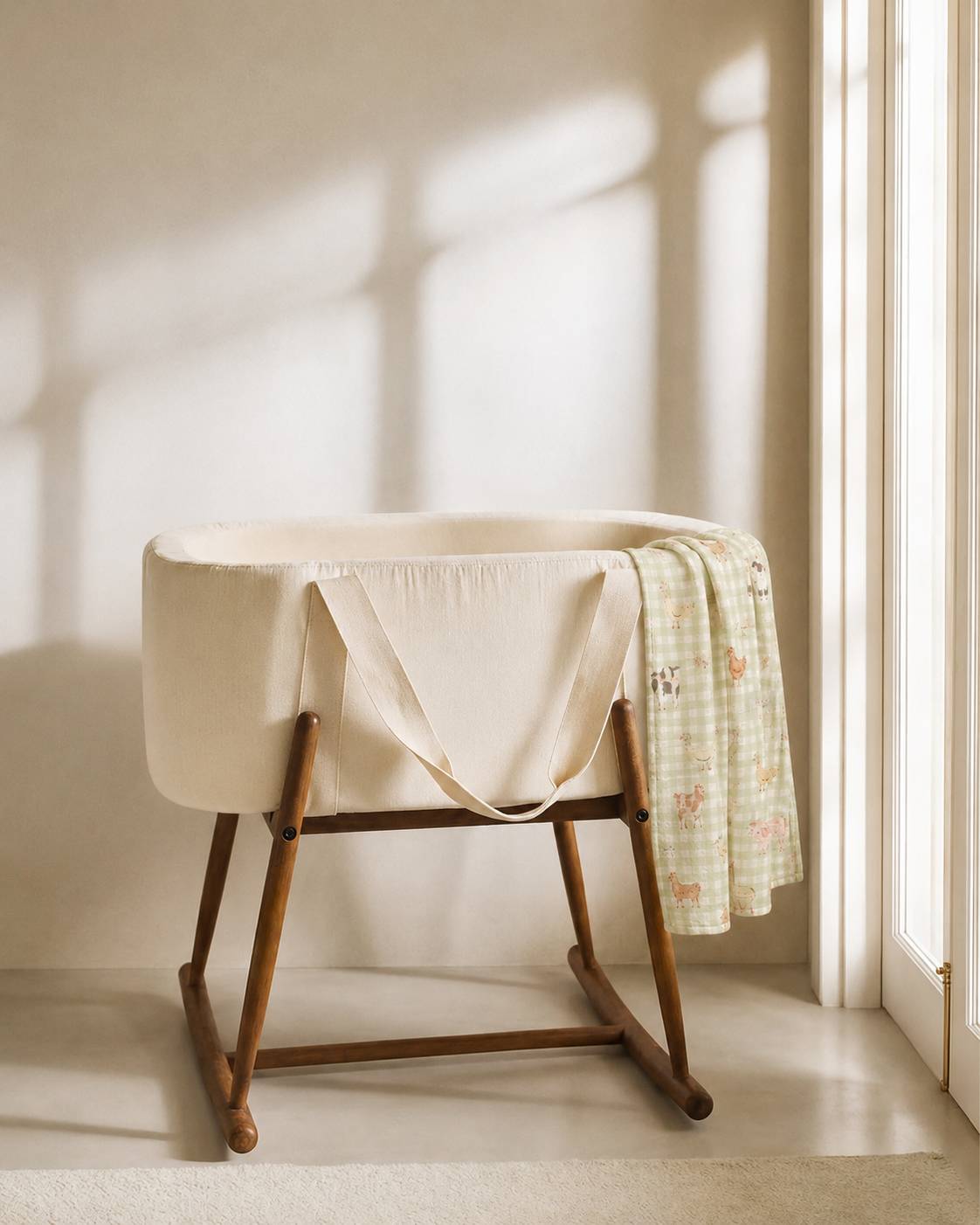 The Country Side (Checks) Swaddle Blanket