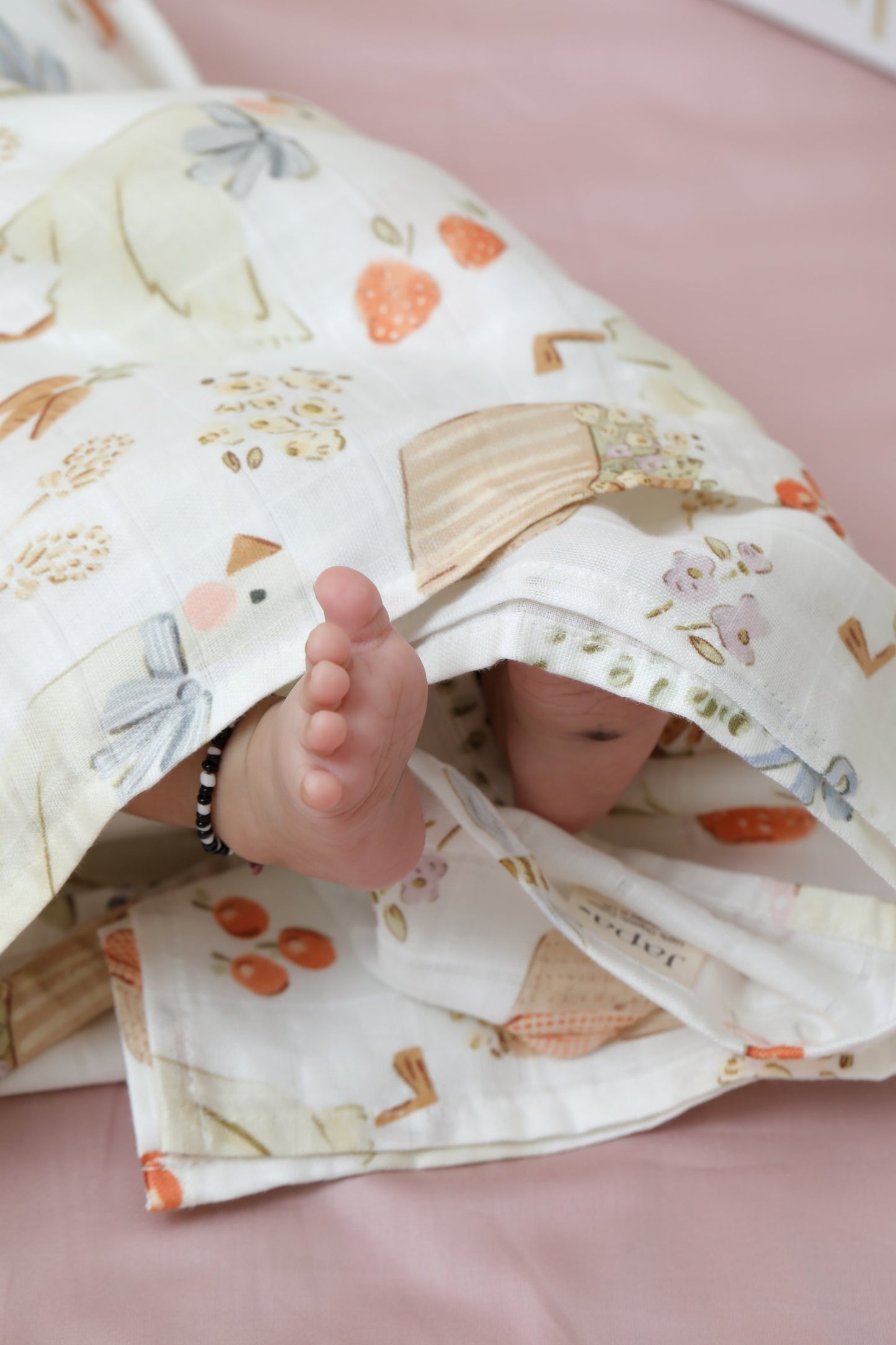 Farmers' Market Swaddle Blanket