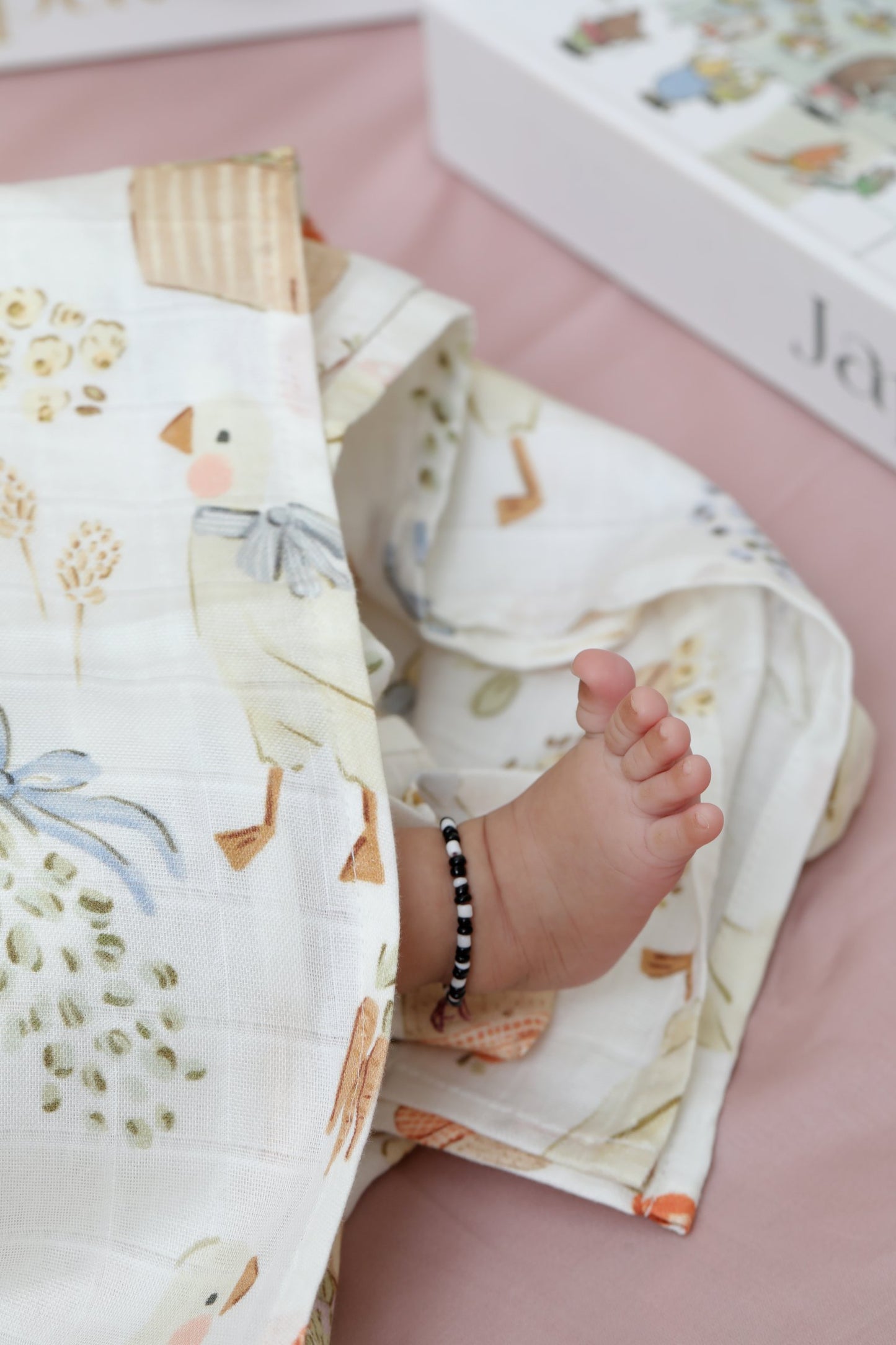 Farmers' Market Swaddle Blanket