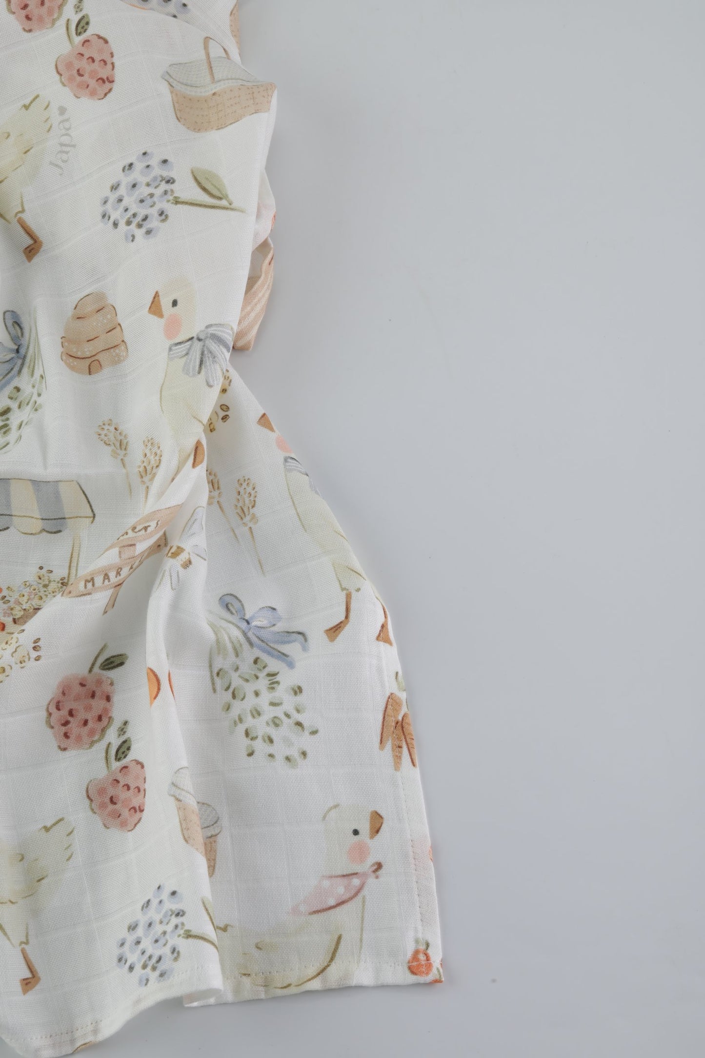 Farmers' Market Swaddle Blanket