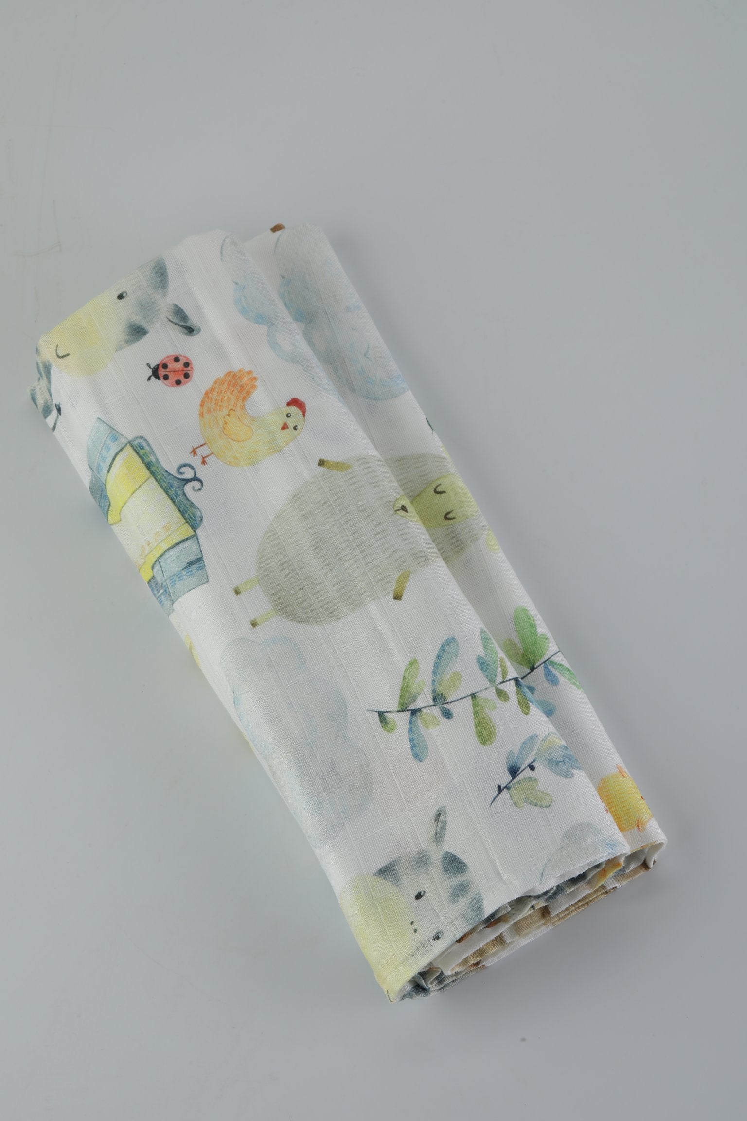 Farmyard Lullaby Swaddle Blanket