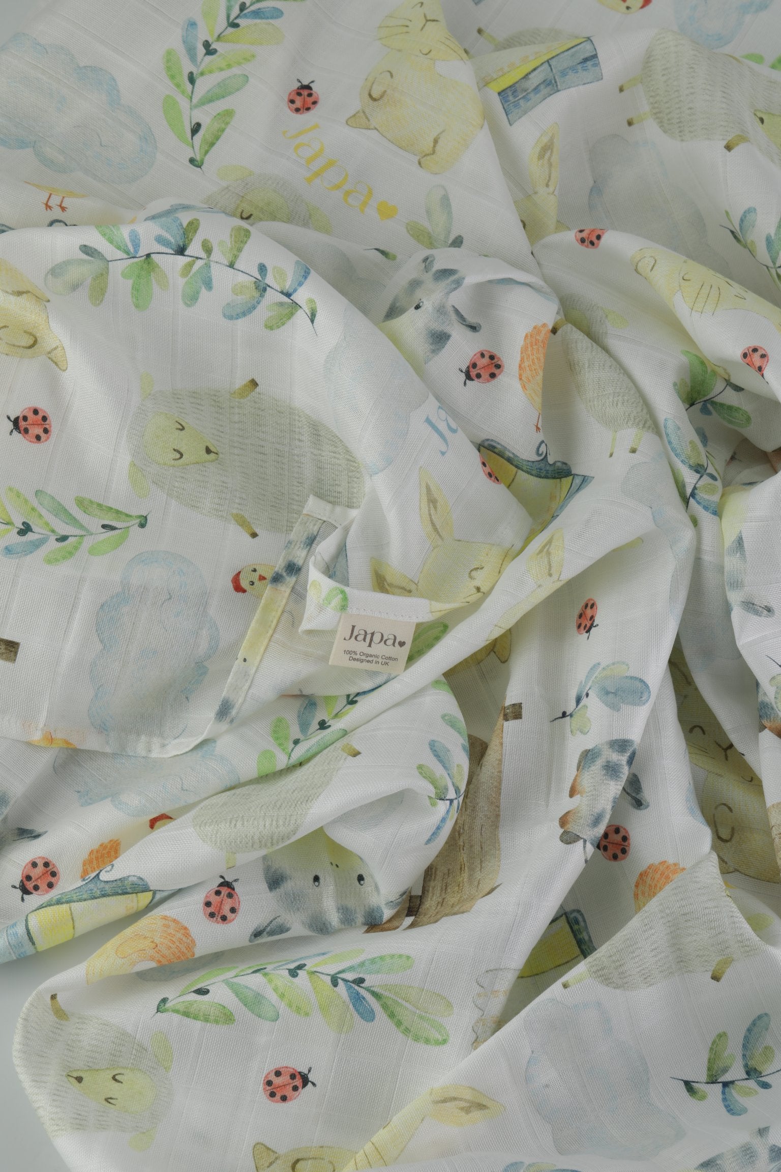 Farmyard Lullaby Swaddle Blanket