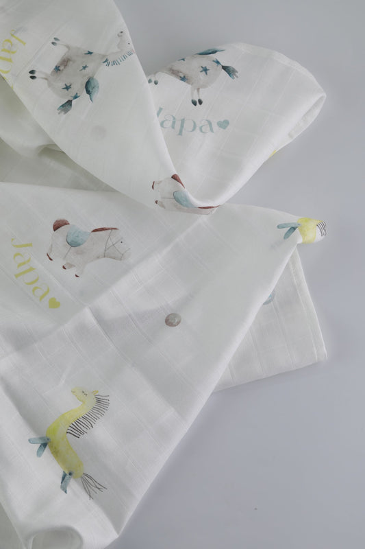 Floating Friends Swaddle Blanket