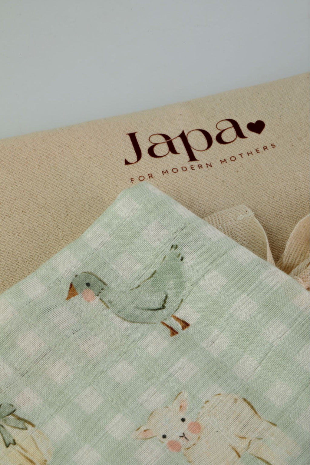 Countryside Gingham Swaddle Blanket