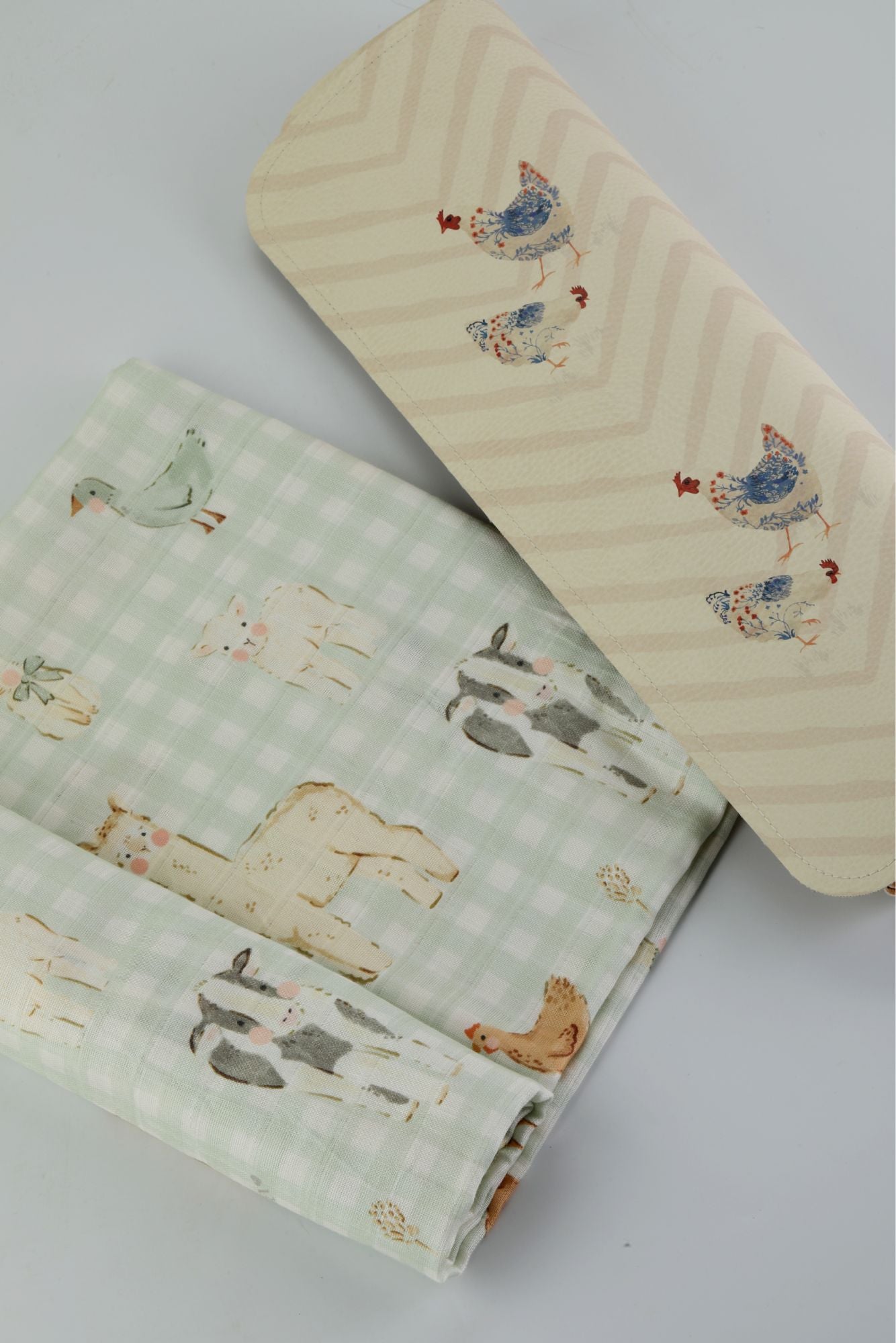 Countryside Gingham Swaddle Blanket