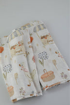 Farmers' Market Swaddle Blanket