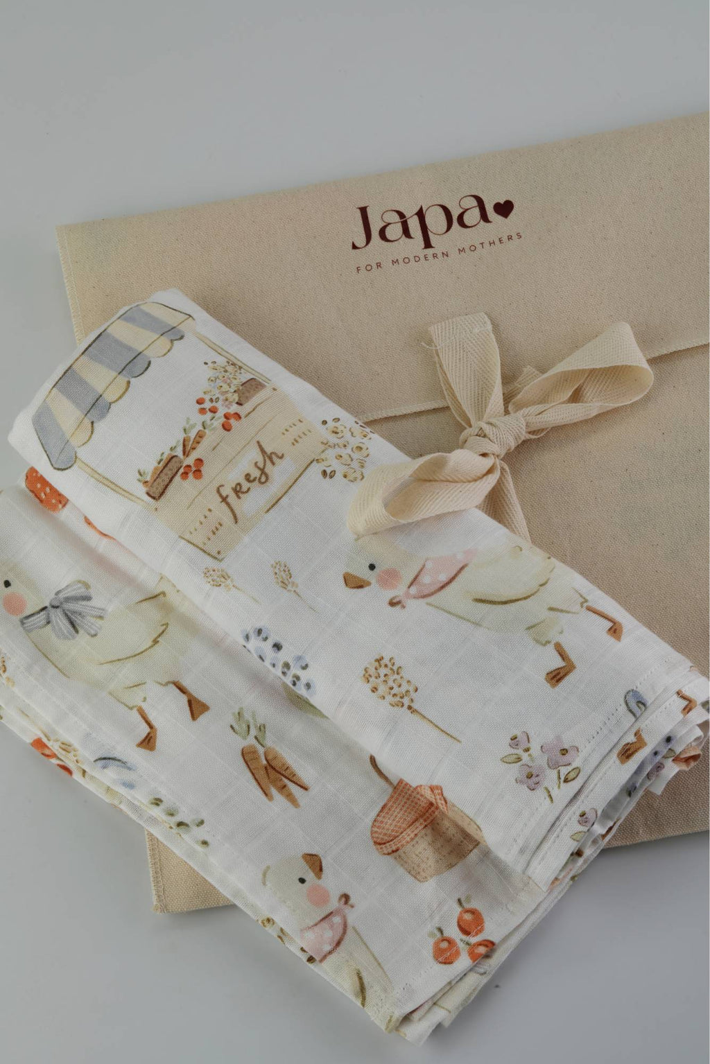Farmers' Market Swaddle Blanket