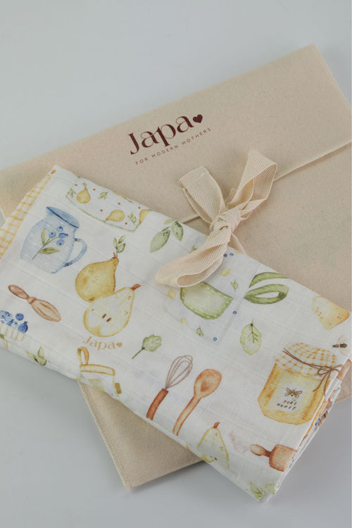 Grandmaa’s Barn Swaddle Blanket