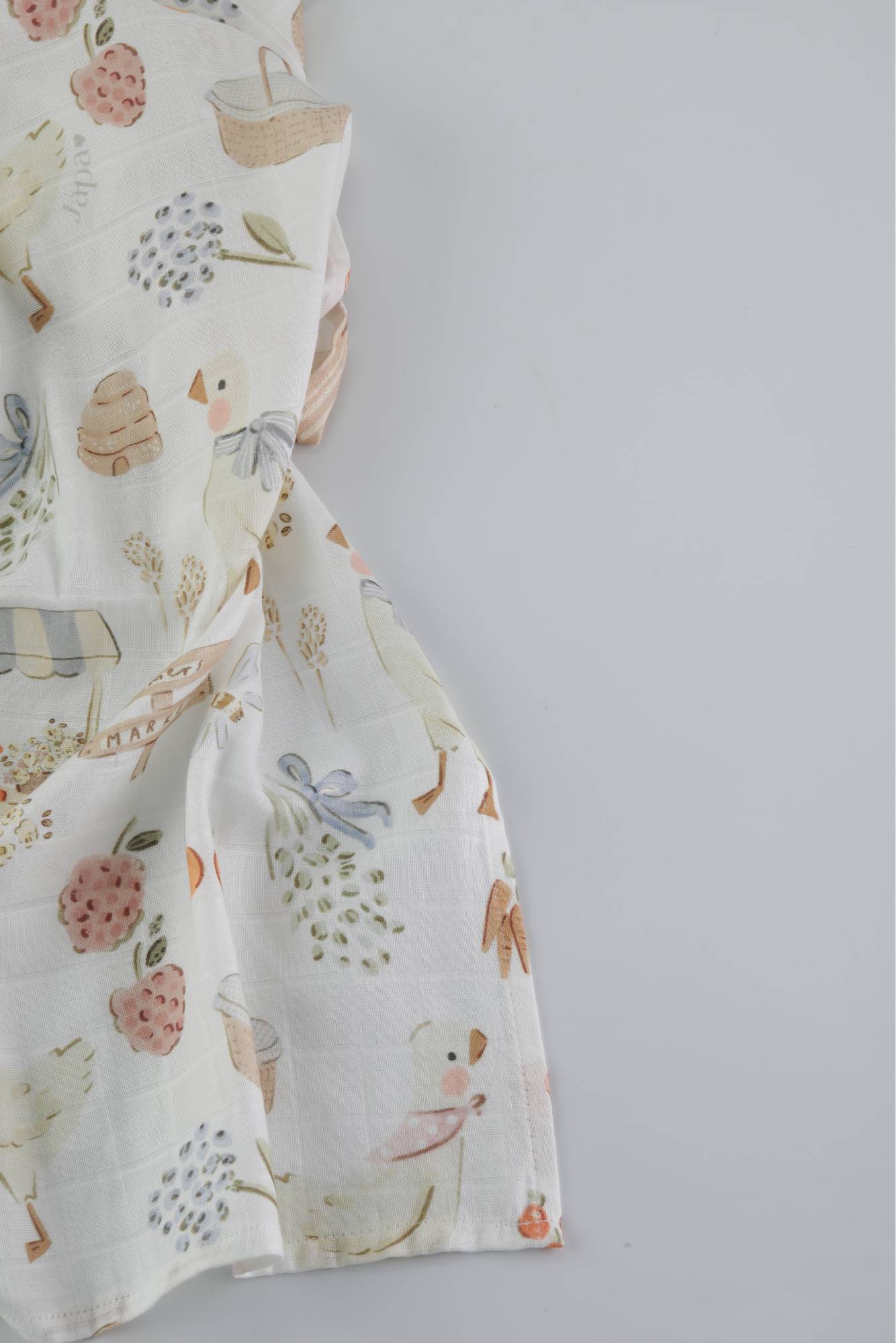 Farmers' Market Swaddle Blanket