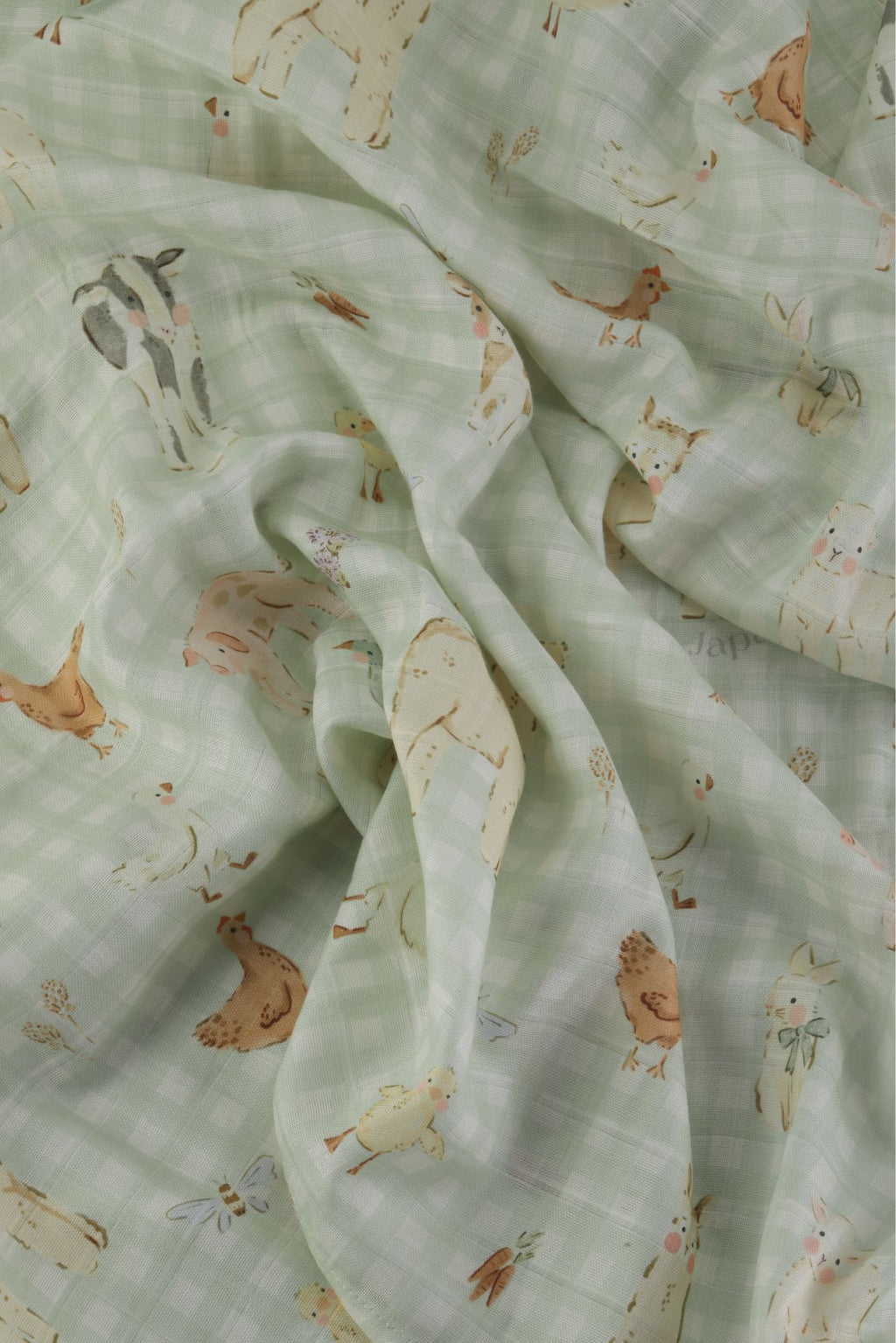 Countryside Gingham Swaddle Blanket