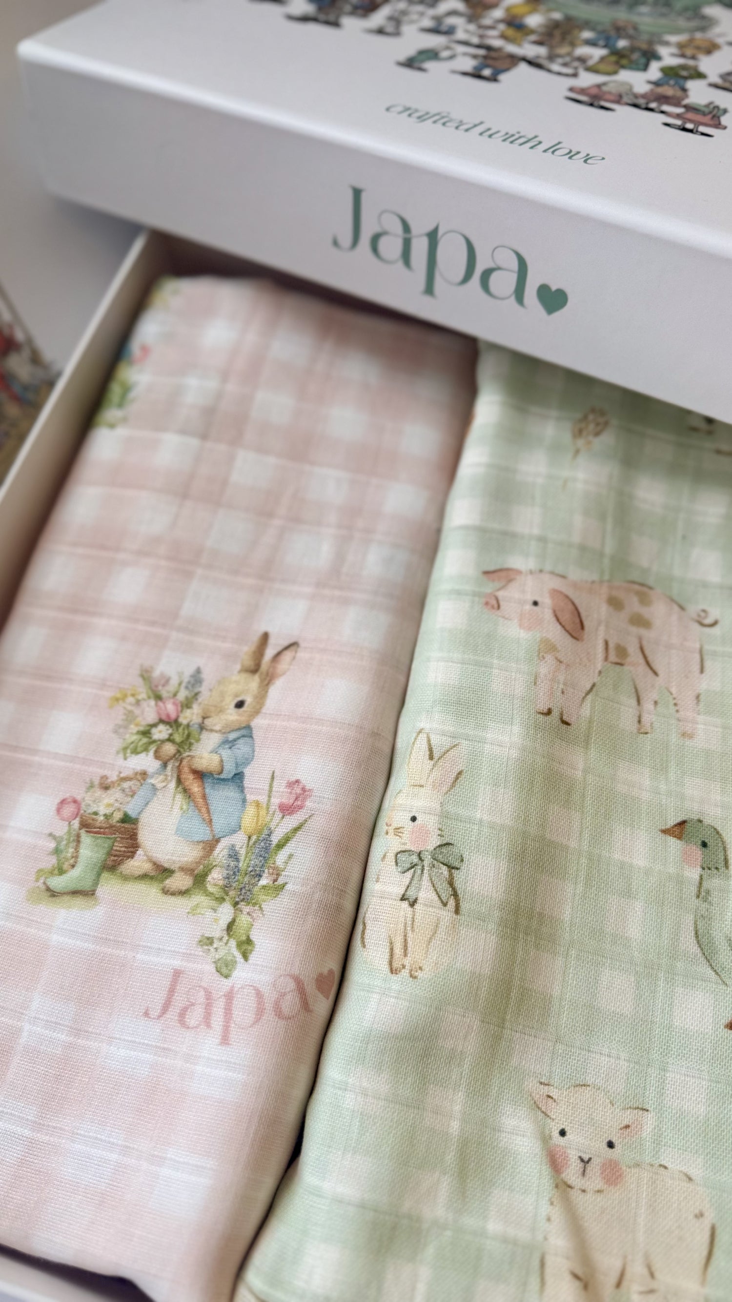 Countryside Gingham Swaddle Blanket
