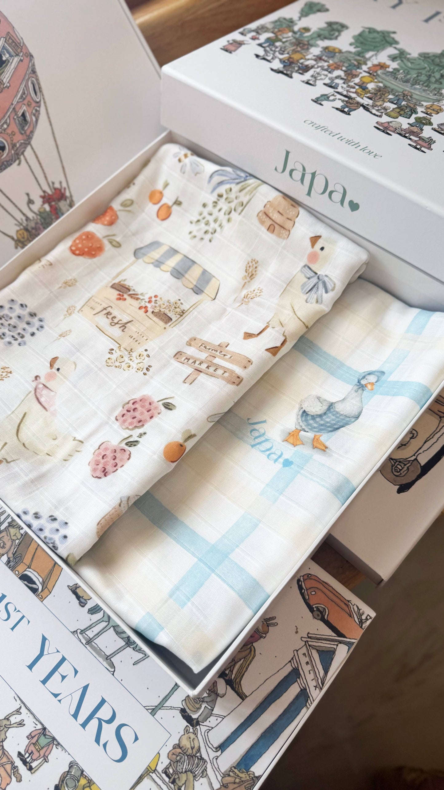 Farm Fresh Swaddle Blanket