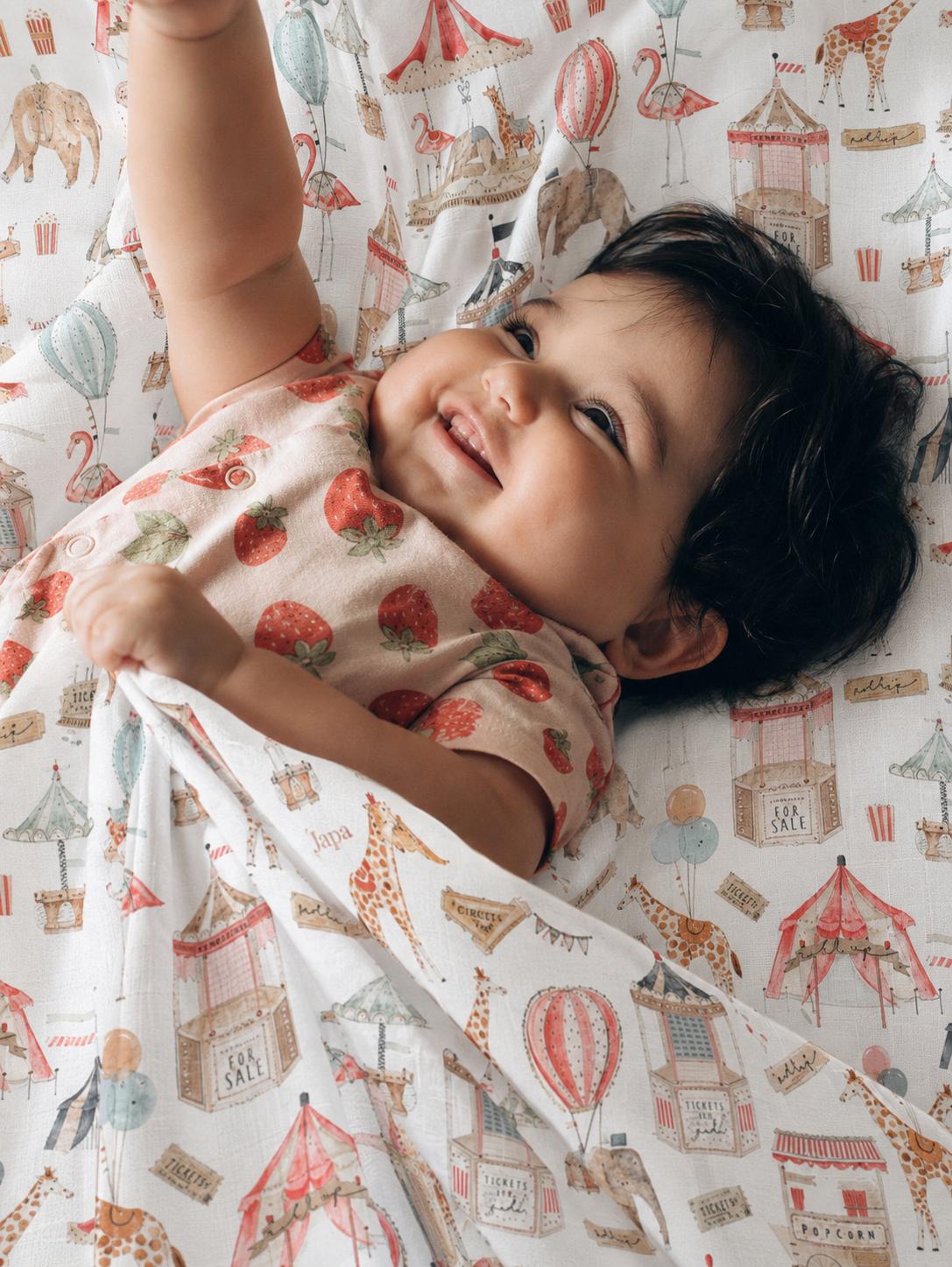 Petite Foire Swaddle Blanket