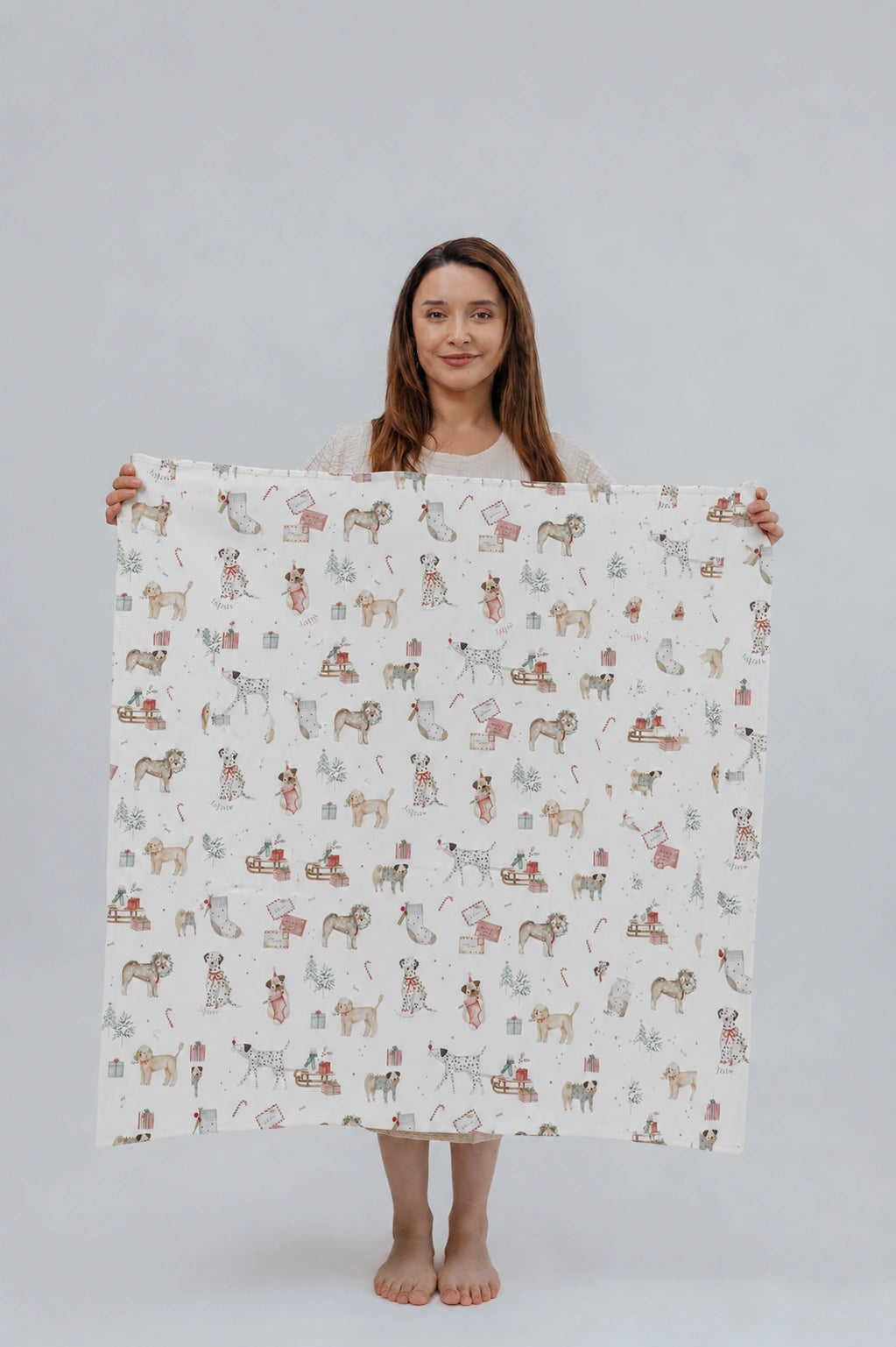 Winter Tails Swaddle Blanket