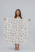 Winter Tails Swaddle Blanket
