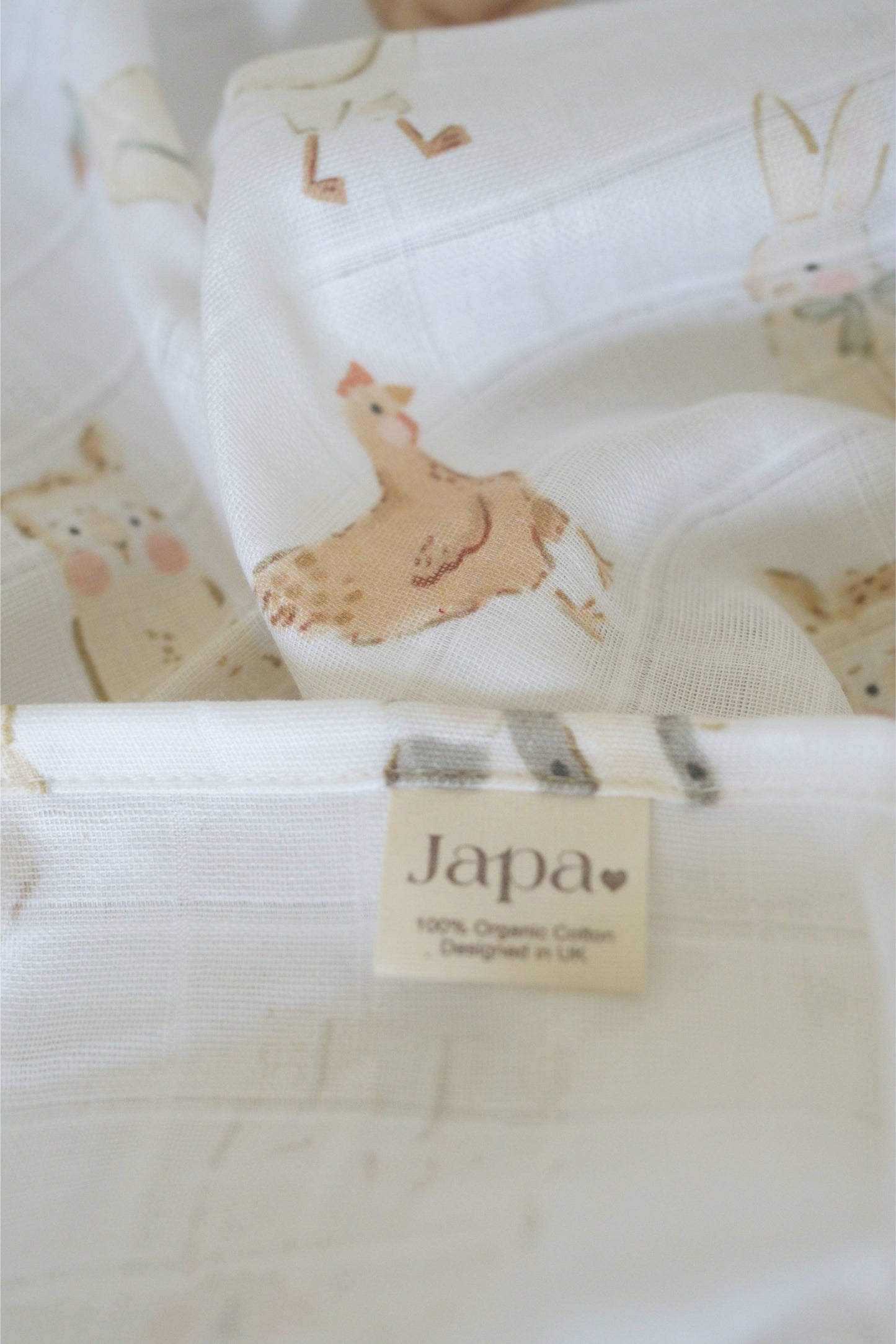Grandmaa’s Barn Swaddle Blanket
