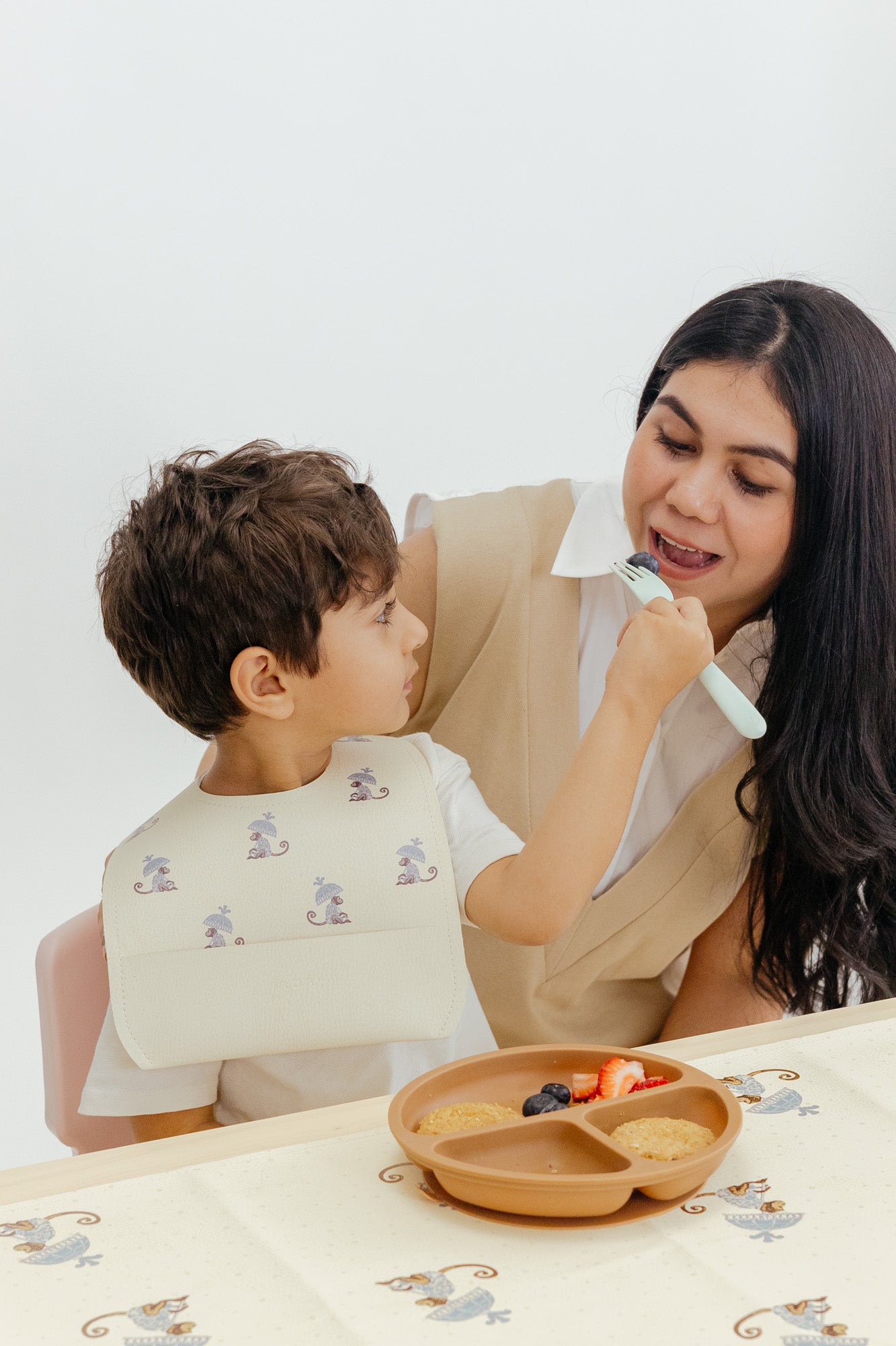 Monk-archy Double Sided Vegan Leather Bibs