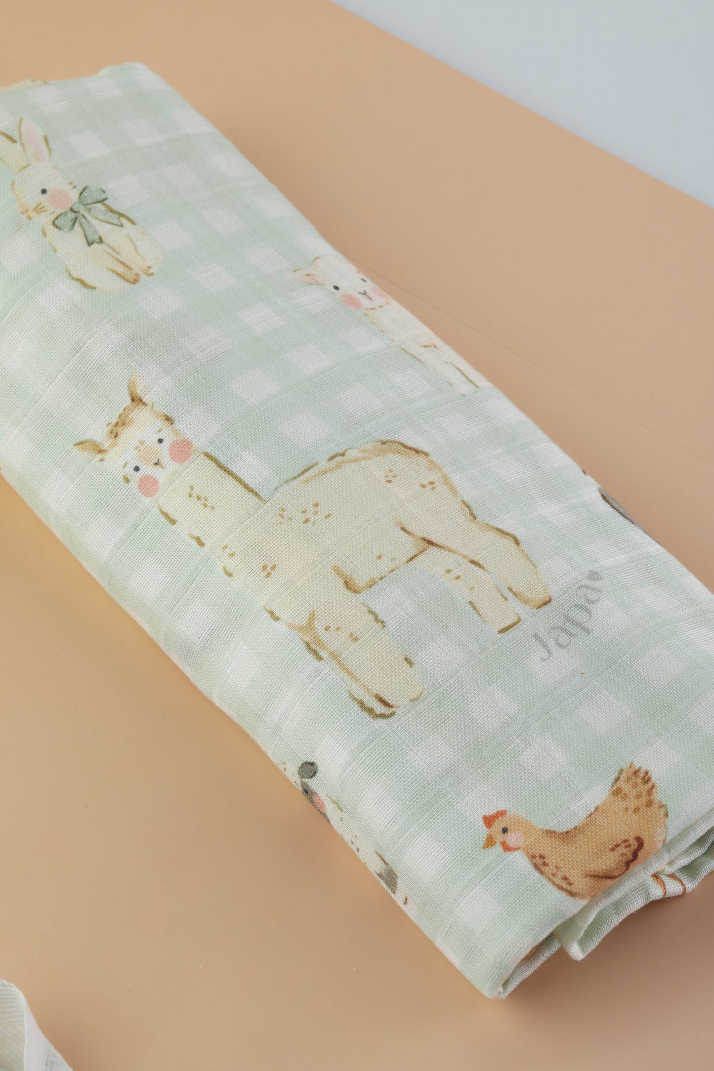 Countryside Gingham Swaddle Blanket