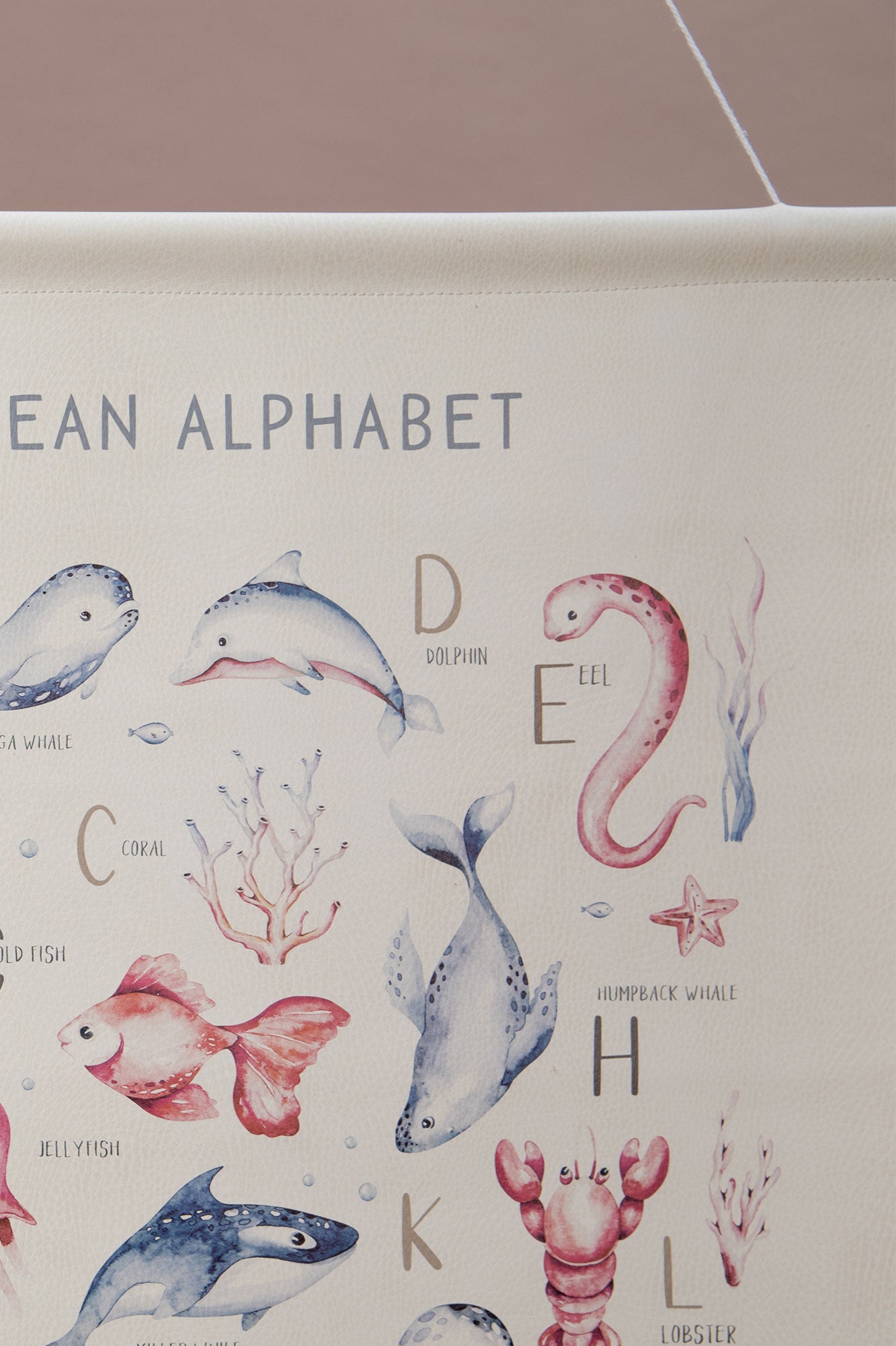 Ocean Alphabet Educational Tapestry